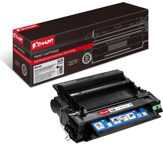 Изображение товара Лазерный картридж Комус 51x q7551x черный, повышенной емкости, для hp p3005/m3027 855825