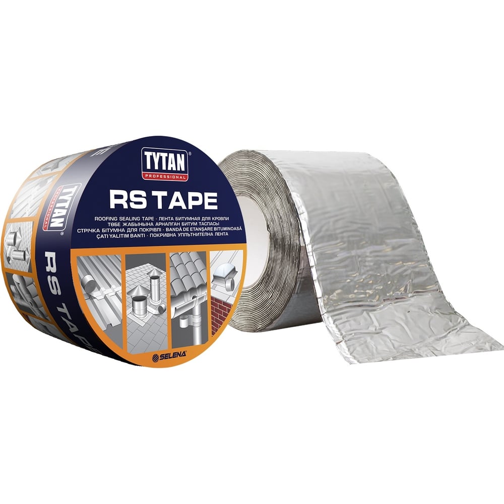 Изображение товара Битумная лента для кровли TYTAN PROFESSIONAL уплотнительная алюминий 10 см 10 м