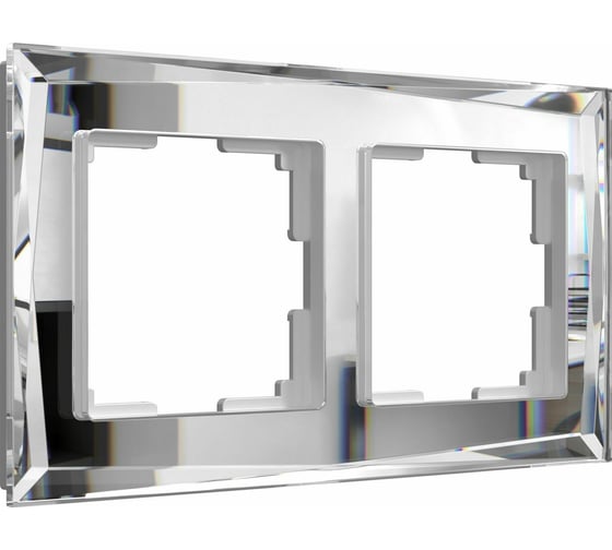 Изображение товара Рамка Werkel W0021220 на 2 поста зеркальный a051015
