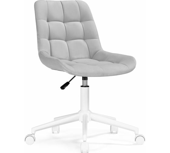 Изображение товара Компьютерное кресло Woodville честер, светло-серый велюр velutto 52/белый 533177