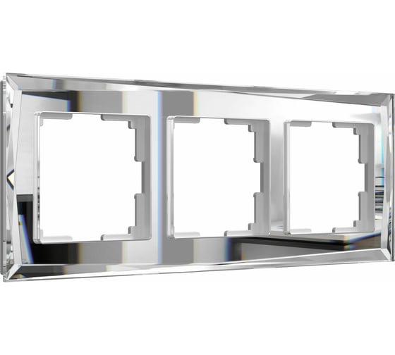 Изображение товара Рамка WERKEL на 3 поста зеркальный W0031220 a051019