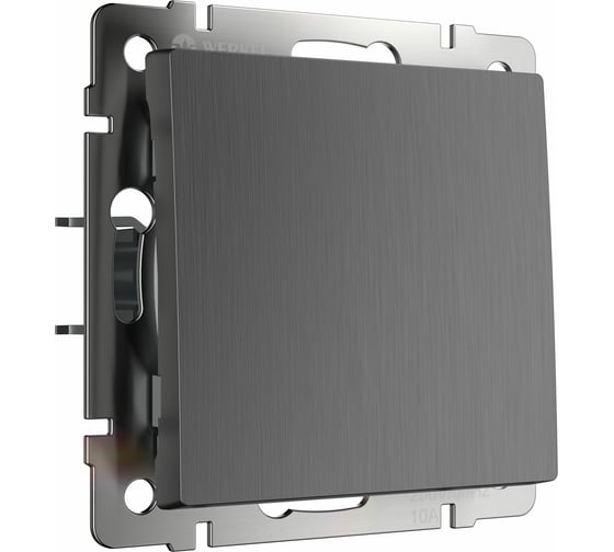 Изображение товара Одноклавишный выключатель WERKEL графит рифленый W1110004 a050755