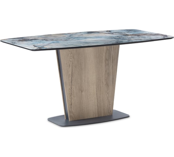 Изображение товара Стол на тумбе Woodville теон, магеллан/галифакс натуральный/графит 474320