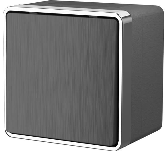 Изображение товара Одноклавишный выключатель WERKEL влагозащищенный Gallant графит рифленый W5010204 a051345