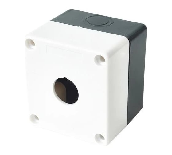 Изображение товара Пластиковый корпус КП101 HLT 1 кнопка белый 085-11-001