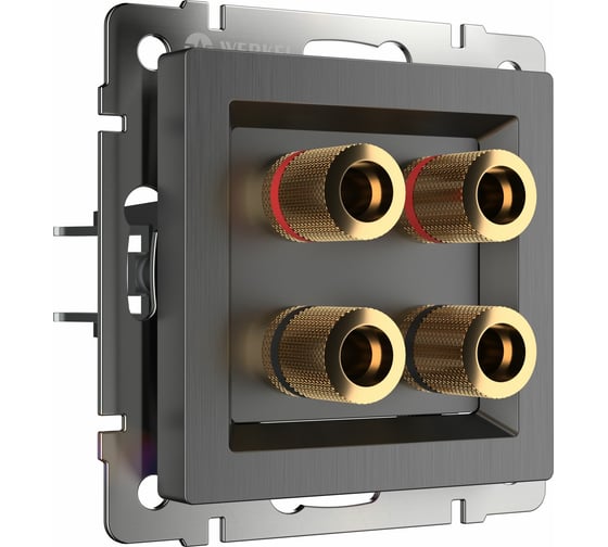 Изображение товара Акустическая розетка Werkel W1185004 графит рифленый a050752