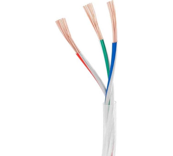 Изображение товара Провод питания Arlight ARL-20AWG-CLEAR-3Wire-CU-Double 50м 040591