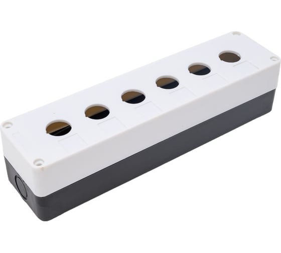 Изображение товара Пластиковый корпус КП106 HLT 6 кнопок белый 085-11-011