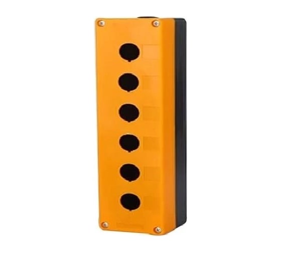 Изображение товара Пластиковый корпус КП106 HLT 6 кнопок желтый 085-11-012