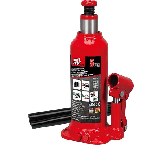 Изображение товара Бутылочный домкрат Torin 5т h=210+127+70 мм TH90504