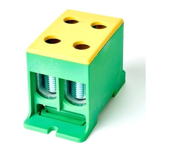 Изображение товара Силовая вводная клемма HLT двойная КСВ 16-95 желтая-зеленая 10 шт 081-30-018