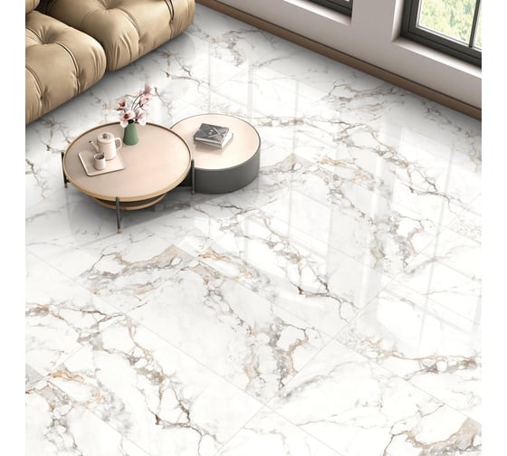 Изображение товара Керамогранит ETERNAL ANTIQUE CARRARA 2 шт в упаковке ETMAR1201GL60120