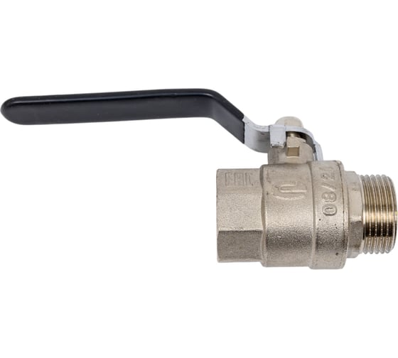 Изображение товара Шаровой кран для воды ONDO 1 1/2", г/г, рычаг, никель ONFFH112