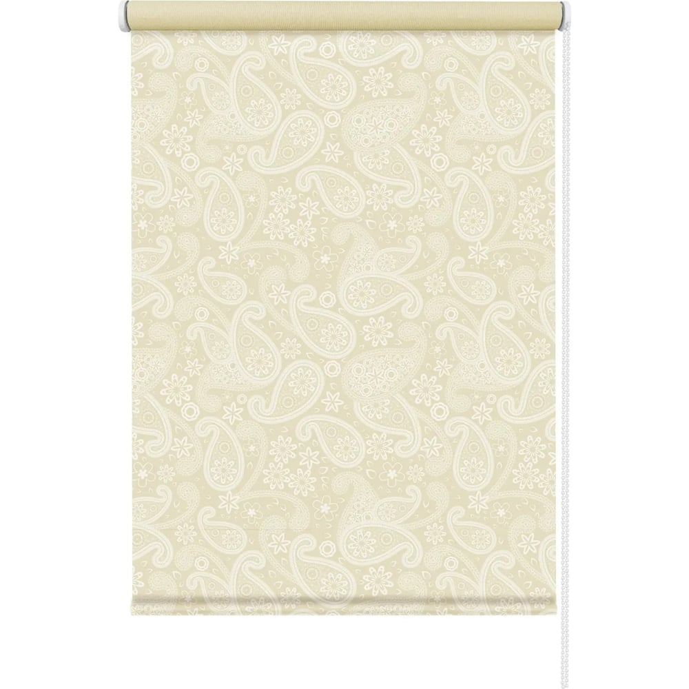 Изображение товара Рулонная штора Эскар шанталь крем 130x160 см классическая монтаж сверление