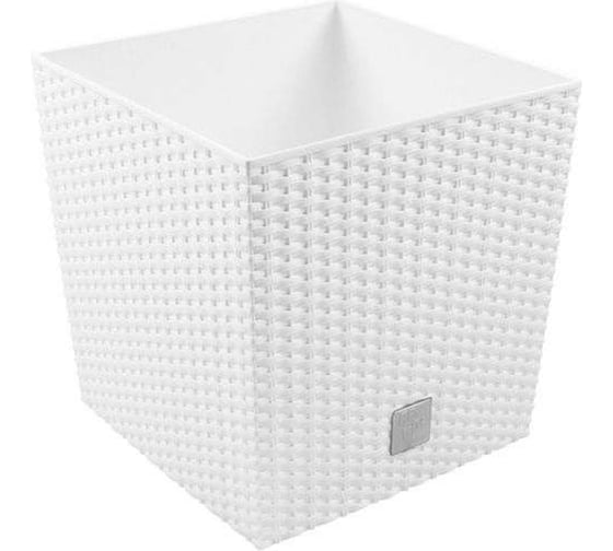 Изображение товара Кашпо для цветов Prosperplast RATO LOW DRTS400L-S449 белый 2 предмета 37 и 64л DRTS400L-S449