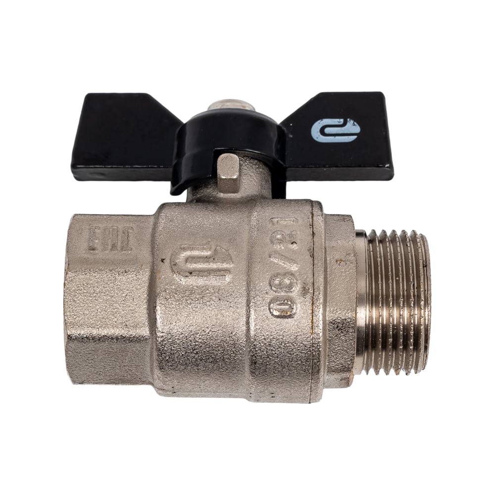 Изображение товара Шаровой кран для воды ONDO 3/4" г/ш бабочка никель ONFMB034