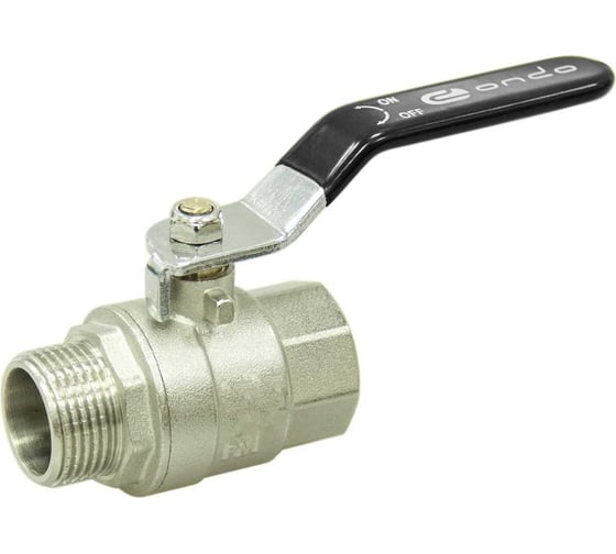 Изображение товара Шаровой кран для воды ONDO 1", г/ш, рычаг, никель ONFMH001