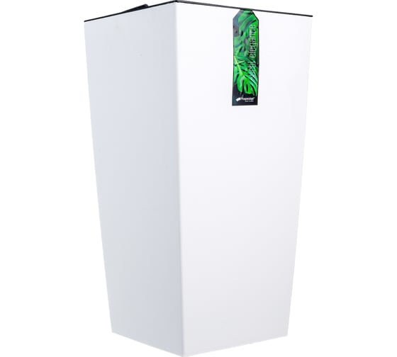 Изображение товара Кашпо для цветов Prosperplast URBI SQUARE белый 2 предмета 21 и 49л DURS325-S449