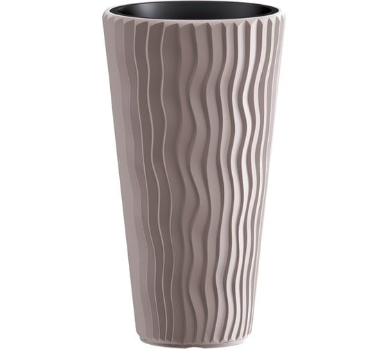 Изображение товара Кашпо для цветов Prosperplast SANDY SLIM мокко 2 предмета 18 и 45л DPSP400-7529U