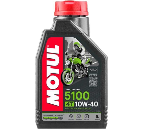 Изображение товара Моторное масло 5100 4T 10W40 1л MOTUL 106906