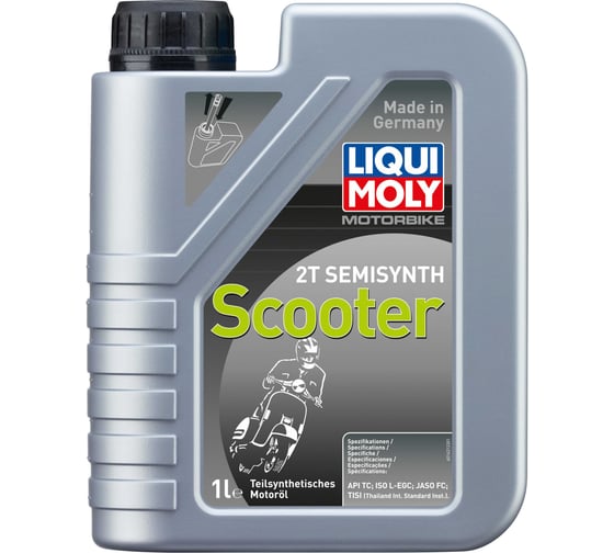 Изображение товара Полусинтетическое моторное масло для скутеров Motorbike 2T Semisynth Scooter L-EGD TC FC L-EGD 1 л LIQUI MOLY 1621