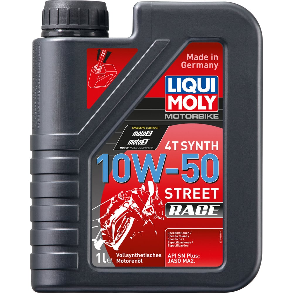 Изображение товара Моторное масло для мотоциклов LIQUI MOLY 4T Synth 10W-50 1 л
