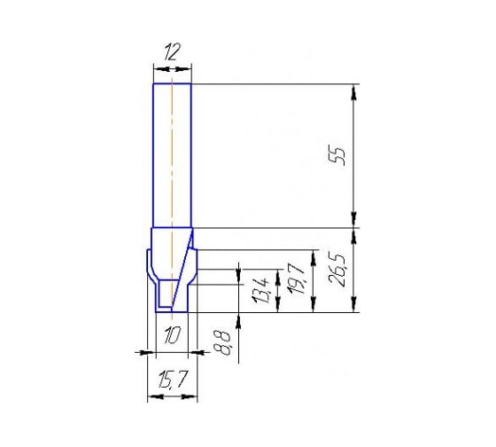 Изображение товара Фреза МебельДрев ФК 0212-12