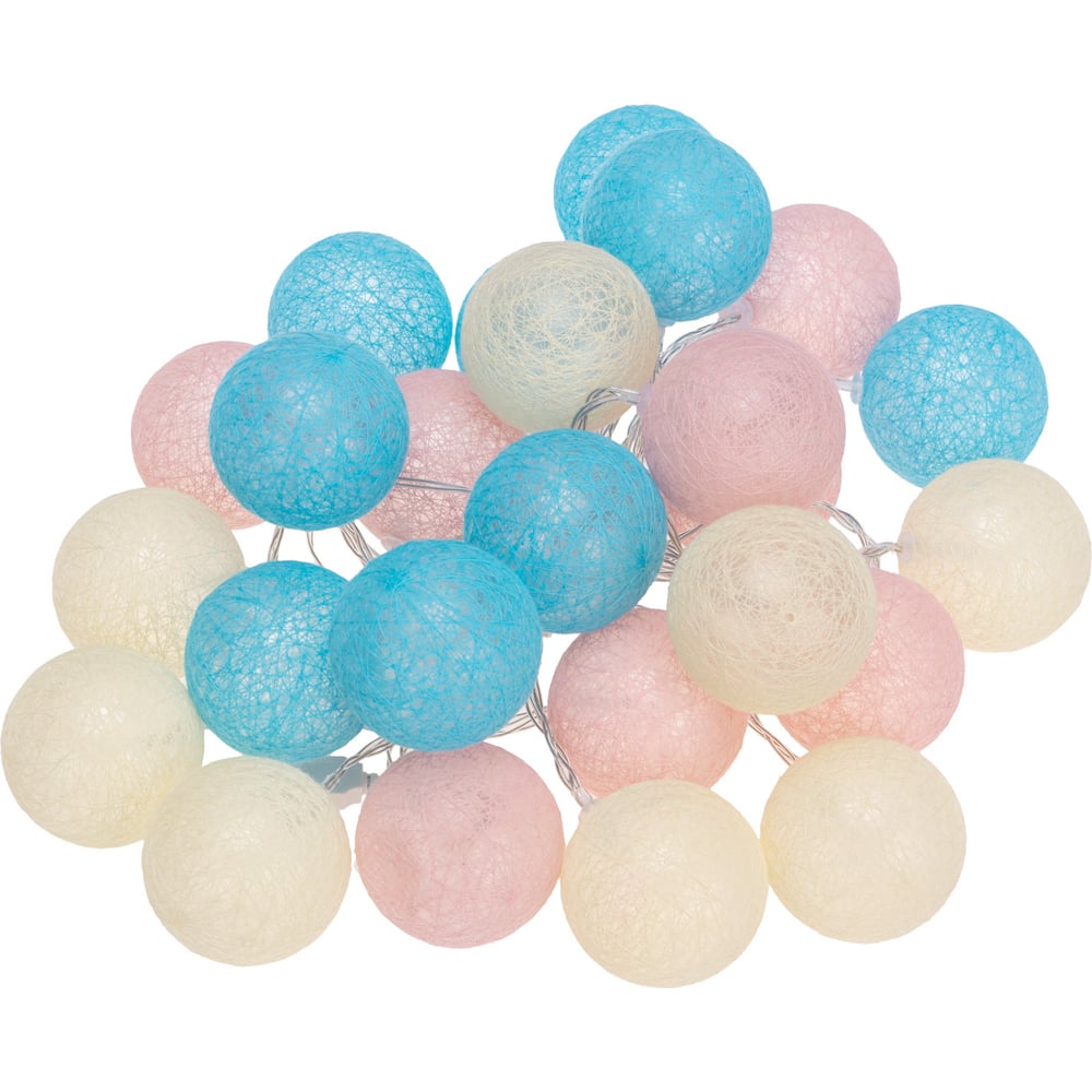 Изображение товара Тайские фонарики Neon-Night Перламутр 5м, 25LED, прозрачный ПВХ, цвет свечения теплый белый, питание USB 304-010