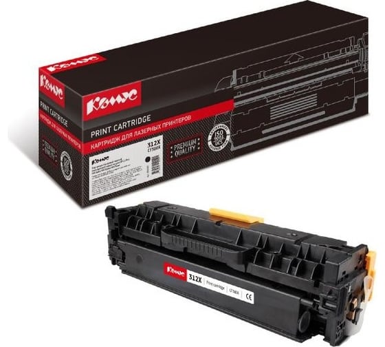 Изображение товара Лазерный картридж Комус cf380x черный, повышенной емкости, для hp lj m476dn 855962