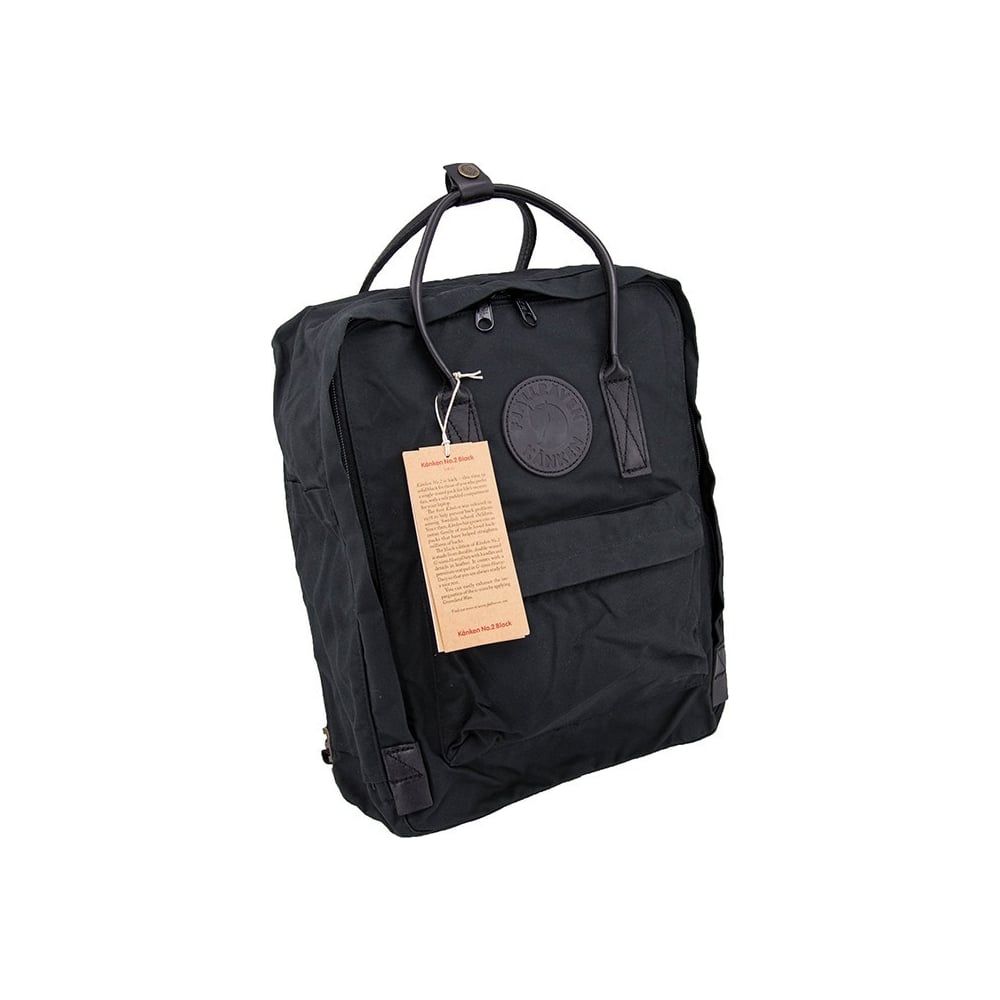 фото Рюкзак fjallraven kanken no 2 черный, 27х13х38 см, 16 л f23567-550