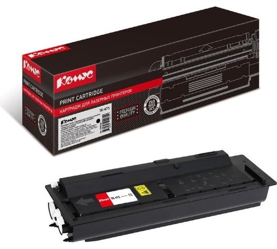 Изображение товара Лазерный картридж Комус tk475 черный, для kyocera fs6025/6030 856028