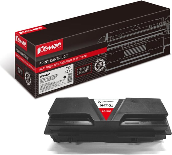 Изображение товара Лазерный картридж Комус tk1140 черный, для kyocera fs1035/1135 856016