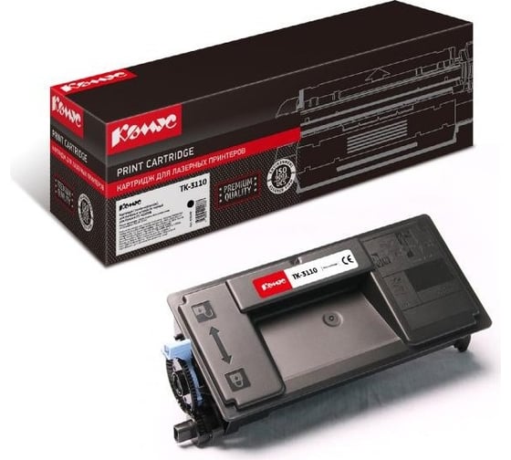 Изображение товара Лазерный картридж Комус tk3110 черный, для kyocera fs4100dn 856048
