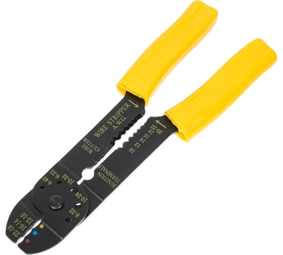 Изображение товара Пассатижи для спрессовки наконечников кабеля VOREL с коньекторами, 100 шт. 45050