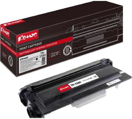 Изображение товара Лазерный картридж Комус tn3380 черный, повышенной емкости, для brother hl5450dn 856050