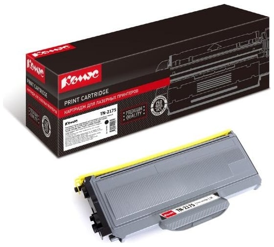 Изображение товара Лазерный картридж Комус tn2175 повышенной емкости, черный, для brother hl2140r 855983