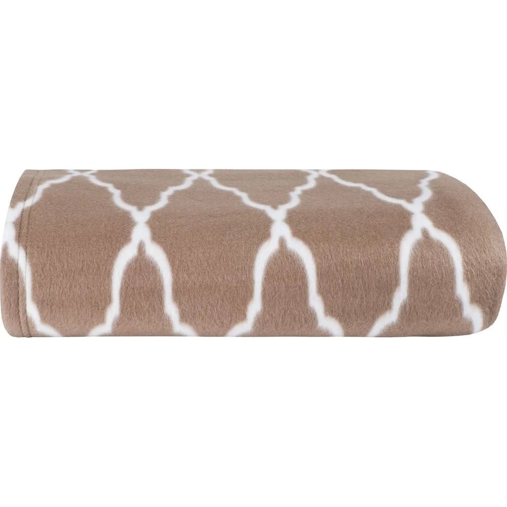 Изображение товара Покрывало-плед Guten Morgen флис Пралине 130x150 см односпальный бежевый