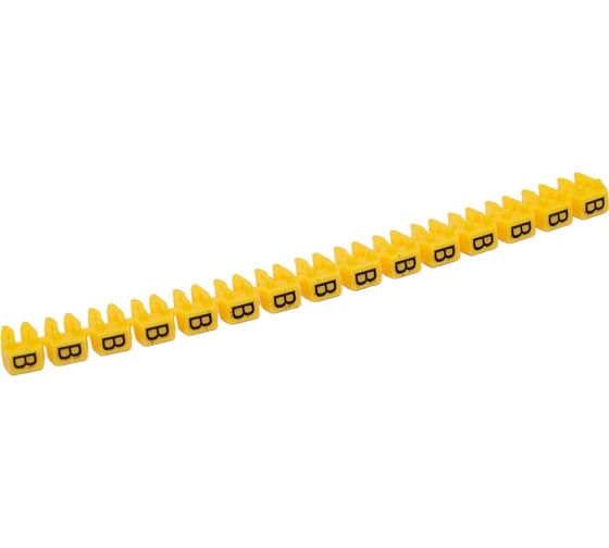 Изображение товара Наборный маркер HLT символ "B" желтый 1,5 мм² (уп./150 шт.) 084-08-114