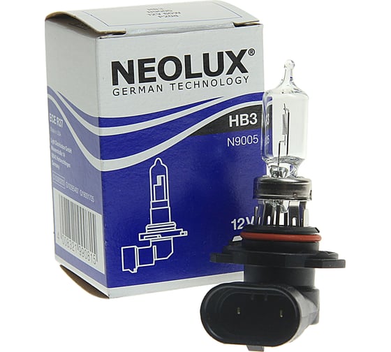 Изображение товара Автолампа NEOLUX HB3 9005 60 P20d 12V 1 10 100 N9005