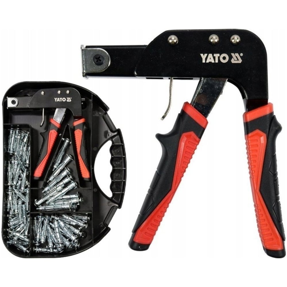 Изображение товара Пистолет для установки дюбелей Молли YATO YT-51451 с 60 дюбелями