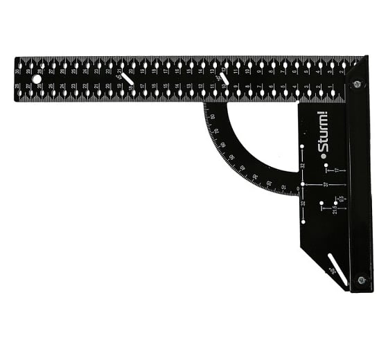 Изображение товара Угольник Sturm универсальный с подвижным стоппером 2020-08-300