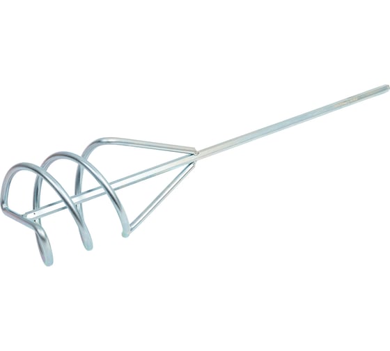 Изображение товара Миксер оцинкованный для песчано-гравийных смесей ПРОФЕССИОНАЛ (120х580 мм; шестигранный хвостовик) Зубр 06033-12-60_z02