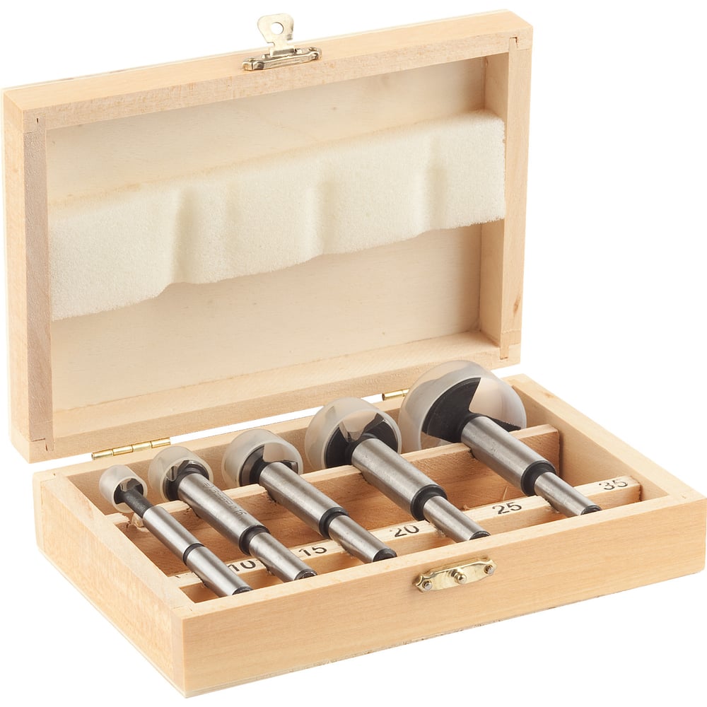 Изображение товара Набор сверл Форстнера по дереву Мастер (5 шт; 10-35 мм) Зубр 2994-H5_z01