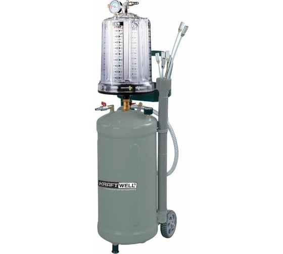 Изображение товара Установка для откачки масла и антифриза с мерной емкостью 40 л KraftWell KRW1836