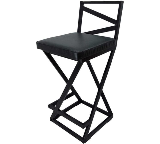 Изображение товара Полубарный стул NEW VICTORIA "Лофт" черный-черный 19992