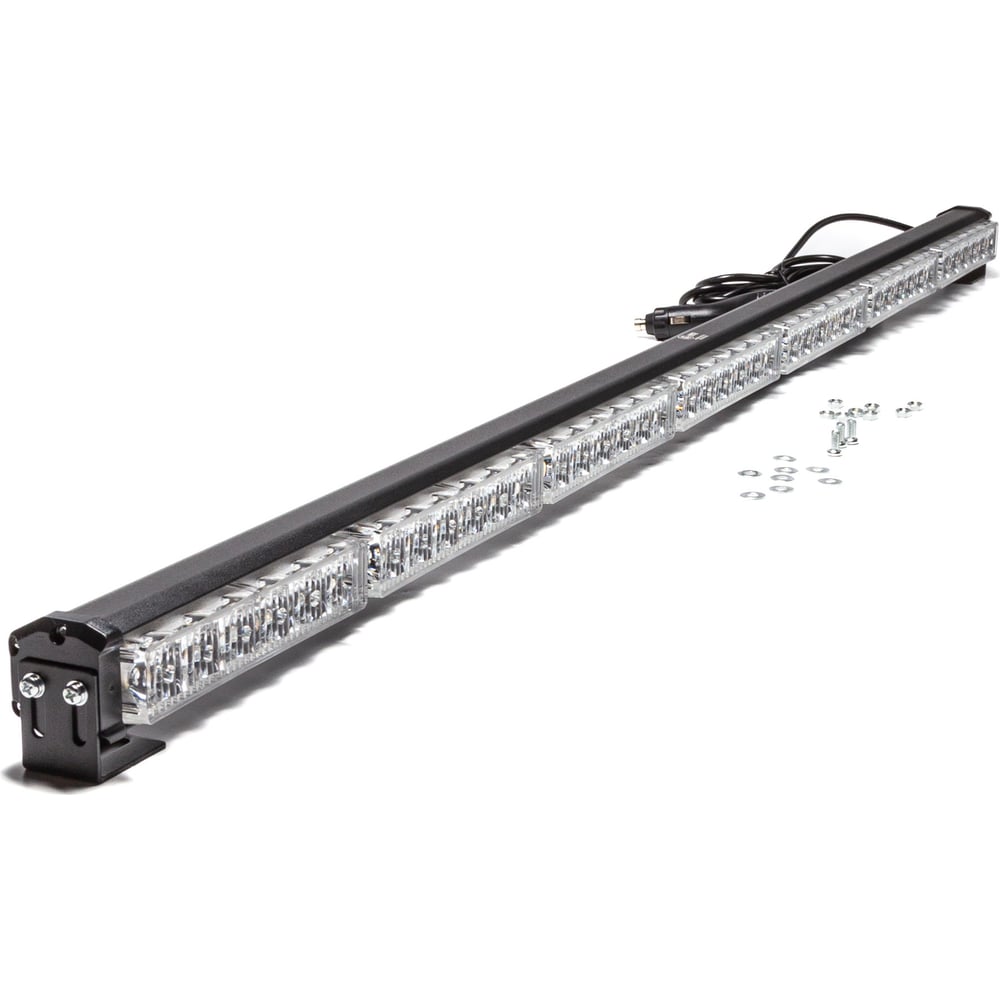 Маяк-стробоскоп АВТОЭЛЕКТРИКА ae42w-7eps-1s 42 вт, 12/24 в, 1-сторона, 7 блоков epistar, 28 режимов, провод 3 м, кронштейн 09.02319