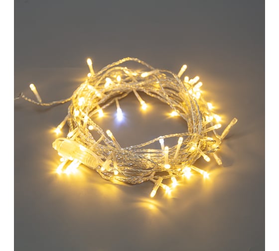 Изображение товара Нить Neon-Night ПВХ flashing 20м, прозрачный ПВХ, IP44, 150LED Теплые белые, 230В 305-566