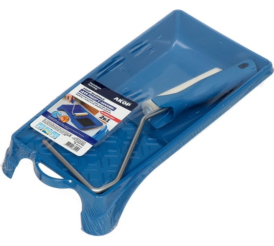 Изображение товара Набор для работ с лаками АКОР мини-валик 110мм, ванночка 15x29см 561 30 110