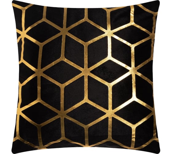 Изображение товара Чехол на подушку Этель "Соты" 40x40 см, велюр 6881894