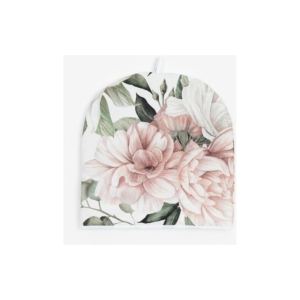 Изображение товара Грелка на чайник Этель Пионы 28x28 см, 100% хлопок, 190 г/м2 5376625